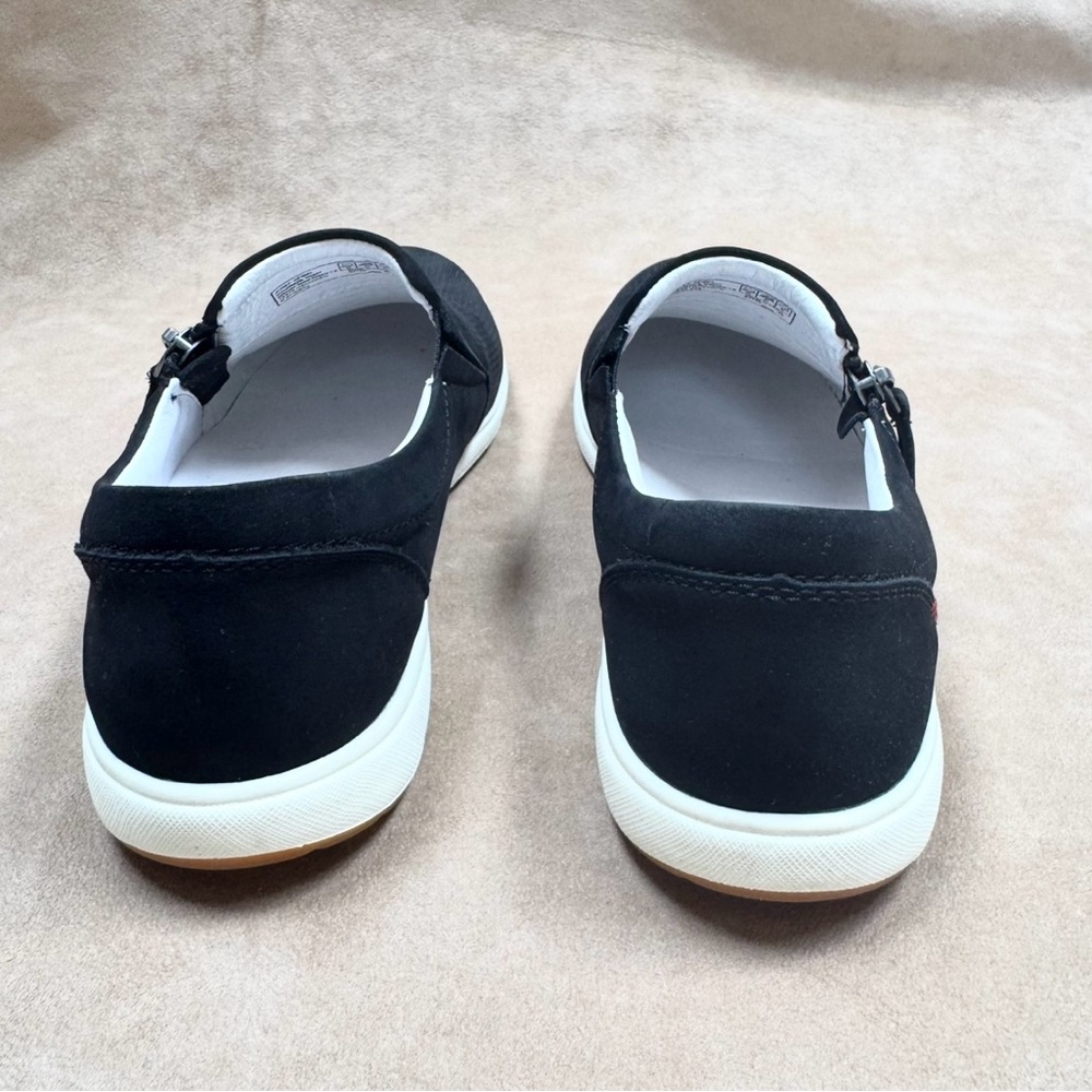 New Josef Seibel Caren 22 Campa Nubuck Sneakers Black 39 NIB Leather Zipper - Picture 9 of 13